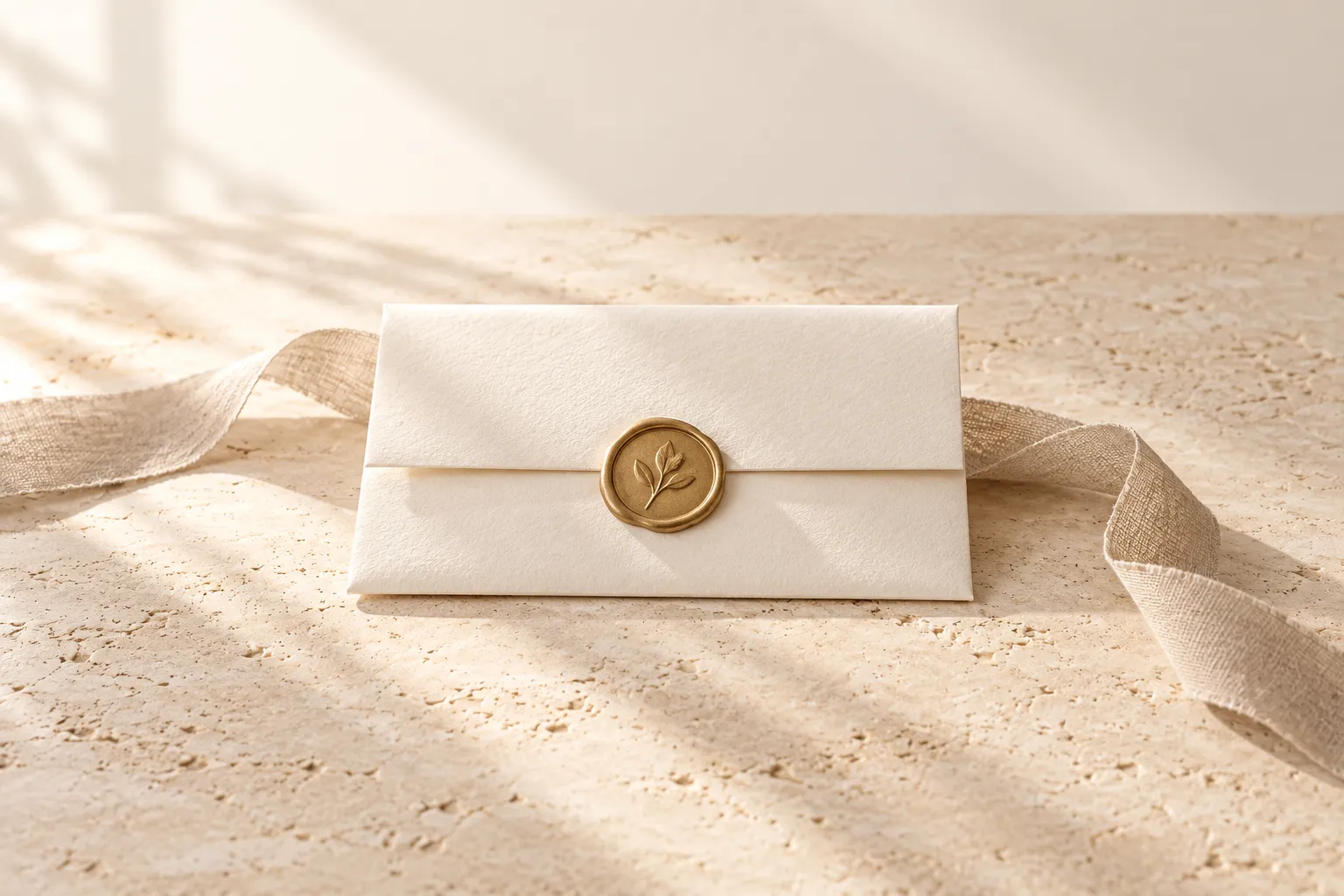Symbolic image of authenticity — a gold wax seal