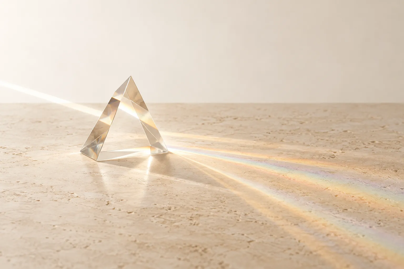 Symbolic image of precise diagnosis — a prism splitting light